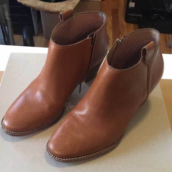 Madewell Billie Ankle Boot English Saddle Sz 7.5 - Picture 3 of 5